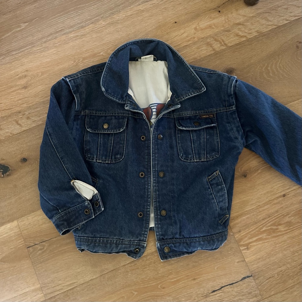 Vintage 80s Kids London Fog Denim Jacket